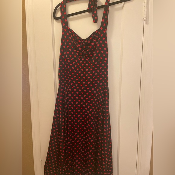 ModCloth Folter Sweetheart Halter / Valentine Hearts Dress / Size M / EUC ❤️ - Picture 10 of 16